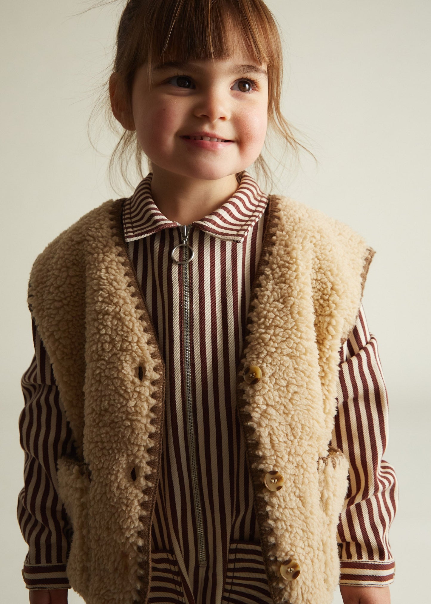 Amos Sand Folk Gilet - buttons