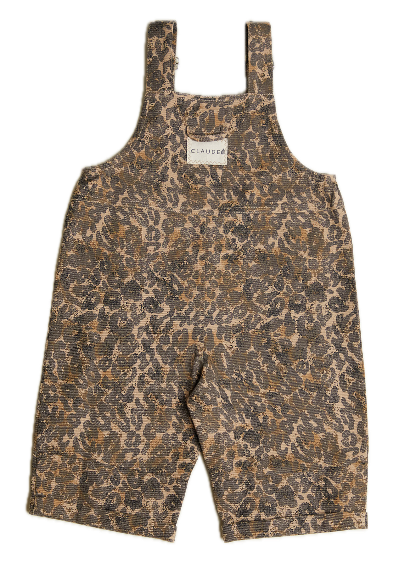 Blythe Leopard Dungaree - flat lay - back