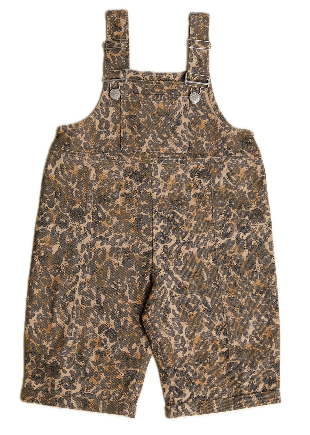 Blythe Leopard Dungaree - flat lay - front