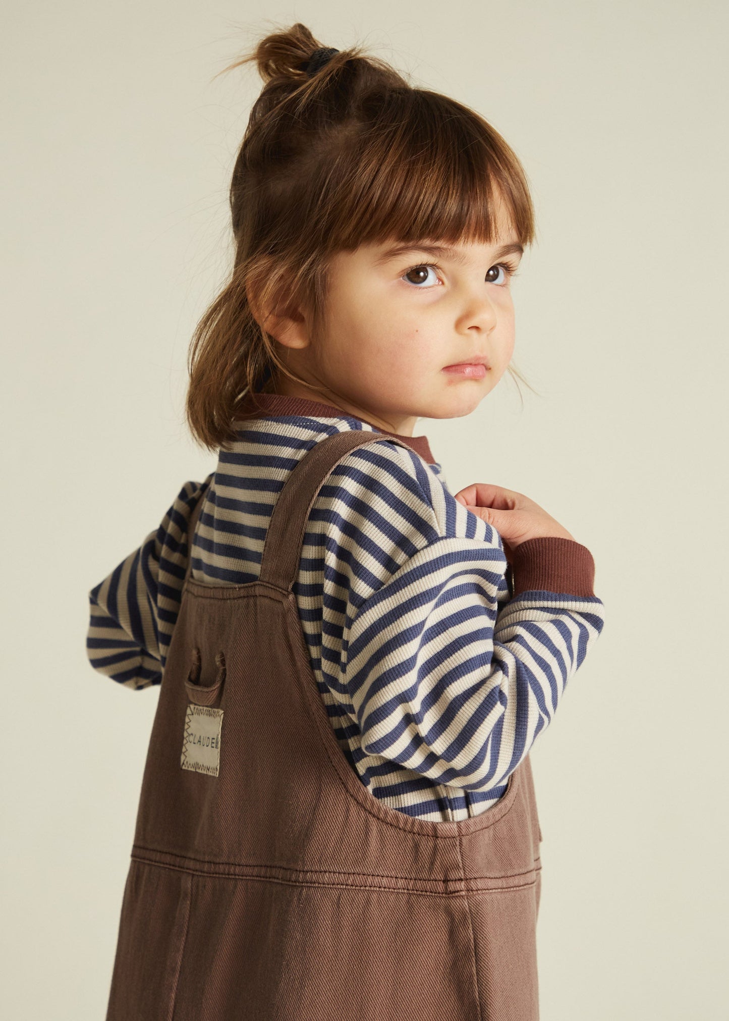 Blythe Washed Coco Dungaree - close