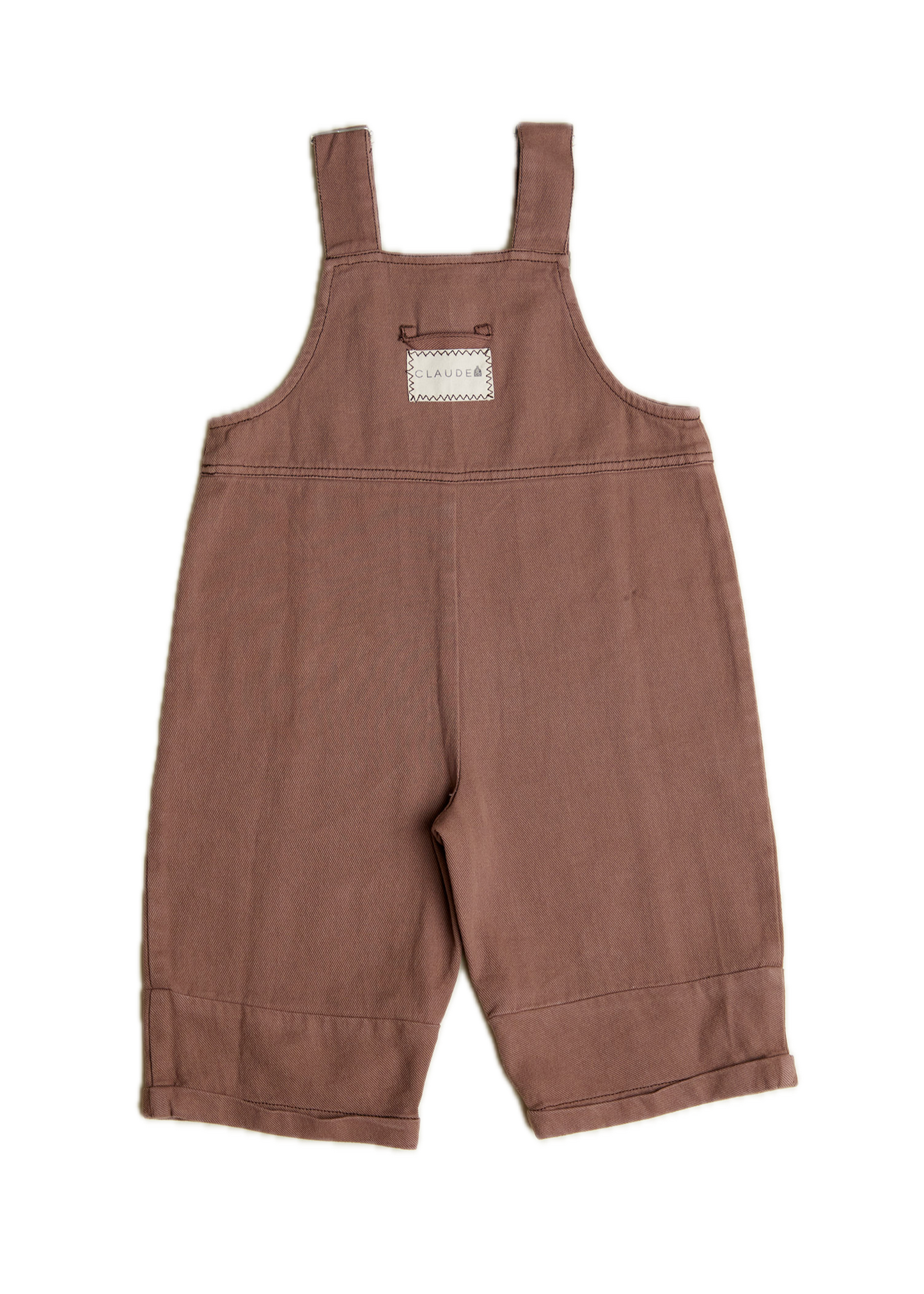 Blythe Washed Coco Dungaree - flat lay - back