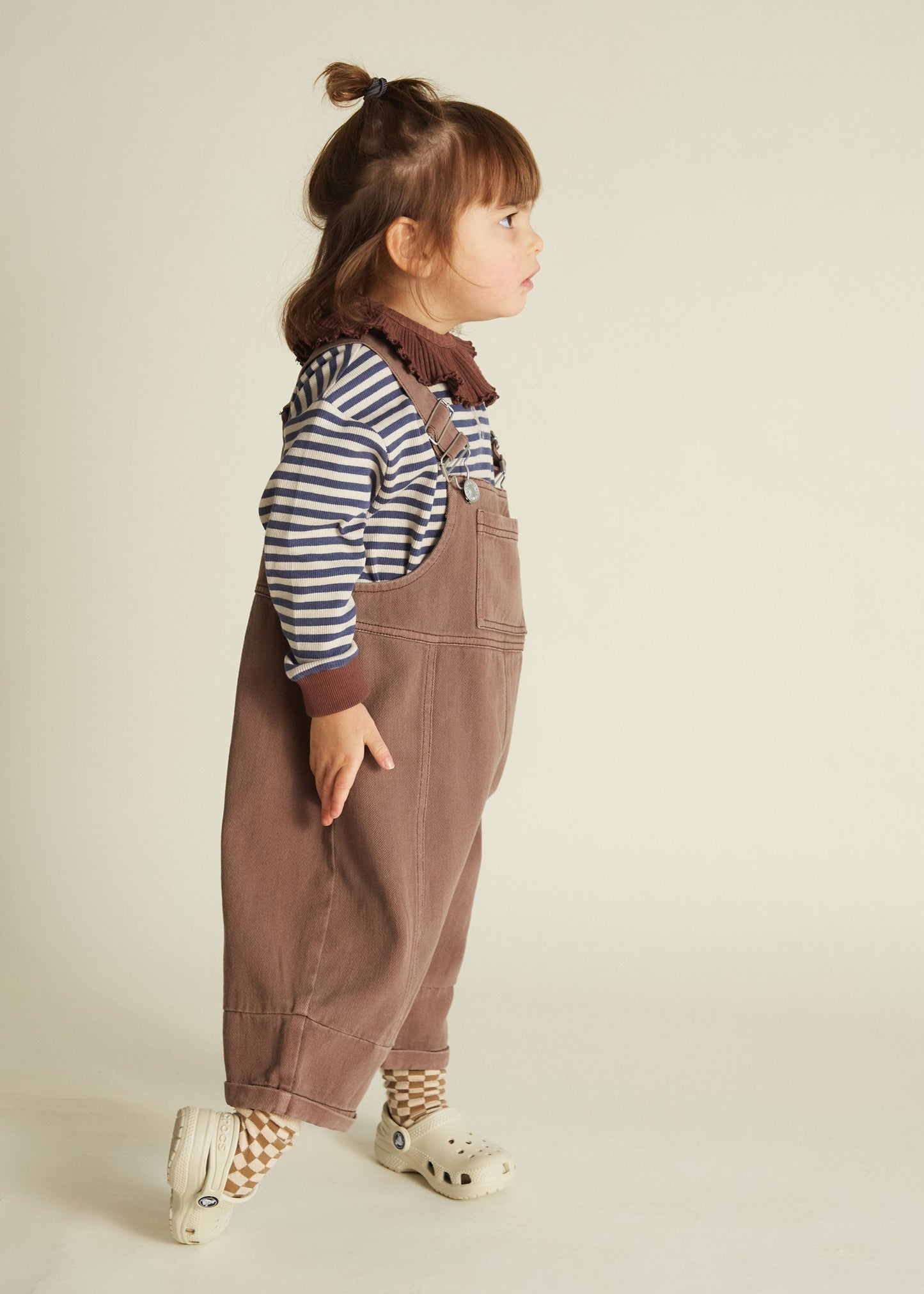 Blythe Washed Coco Dungaree - side on