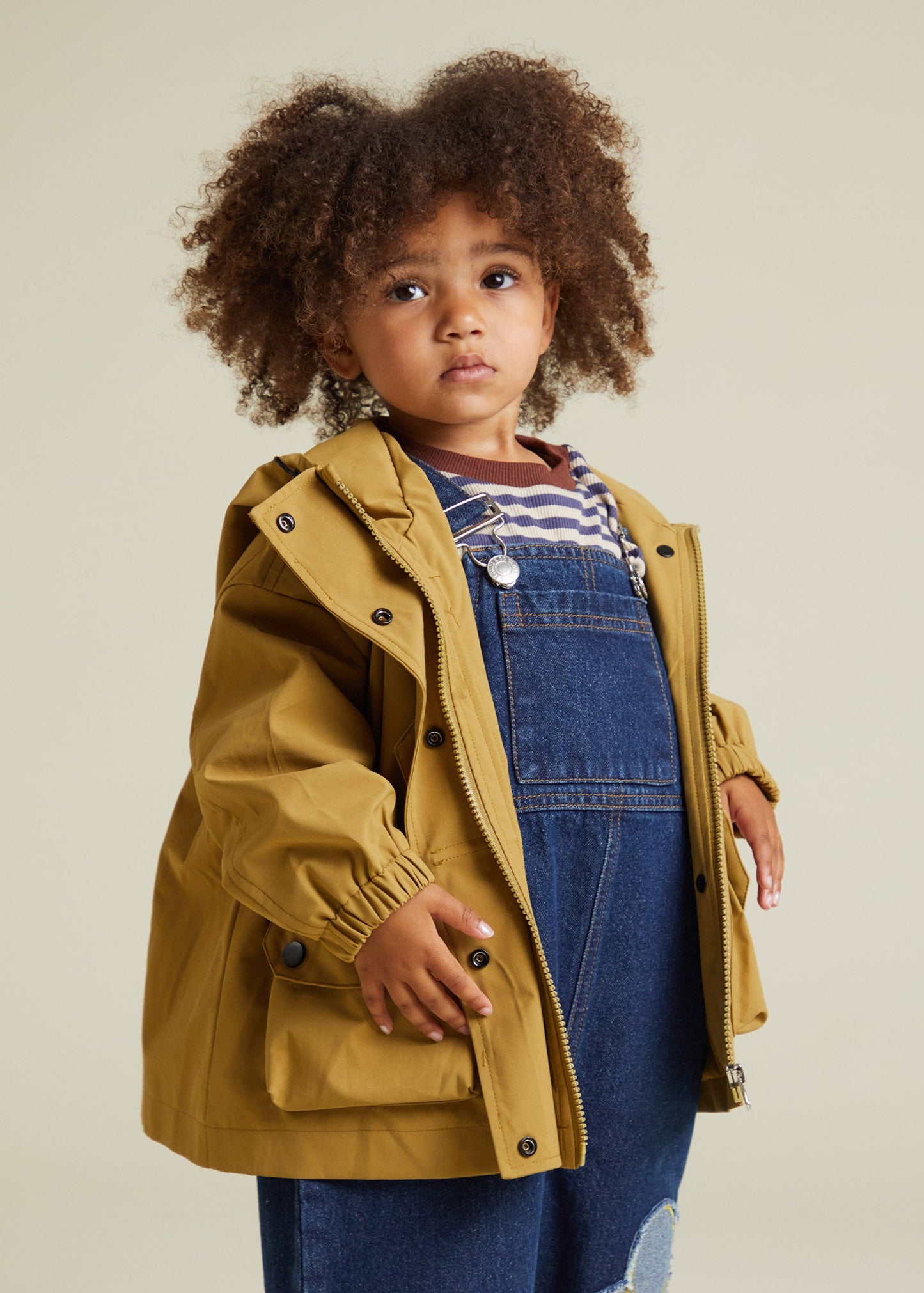 Brooke Honey Rain Jacket - close