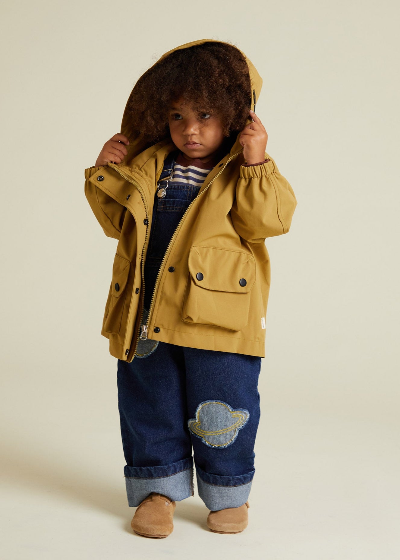 Brooke Honey Rain Jacket - hood