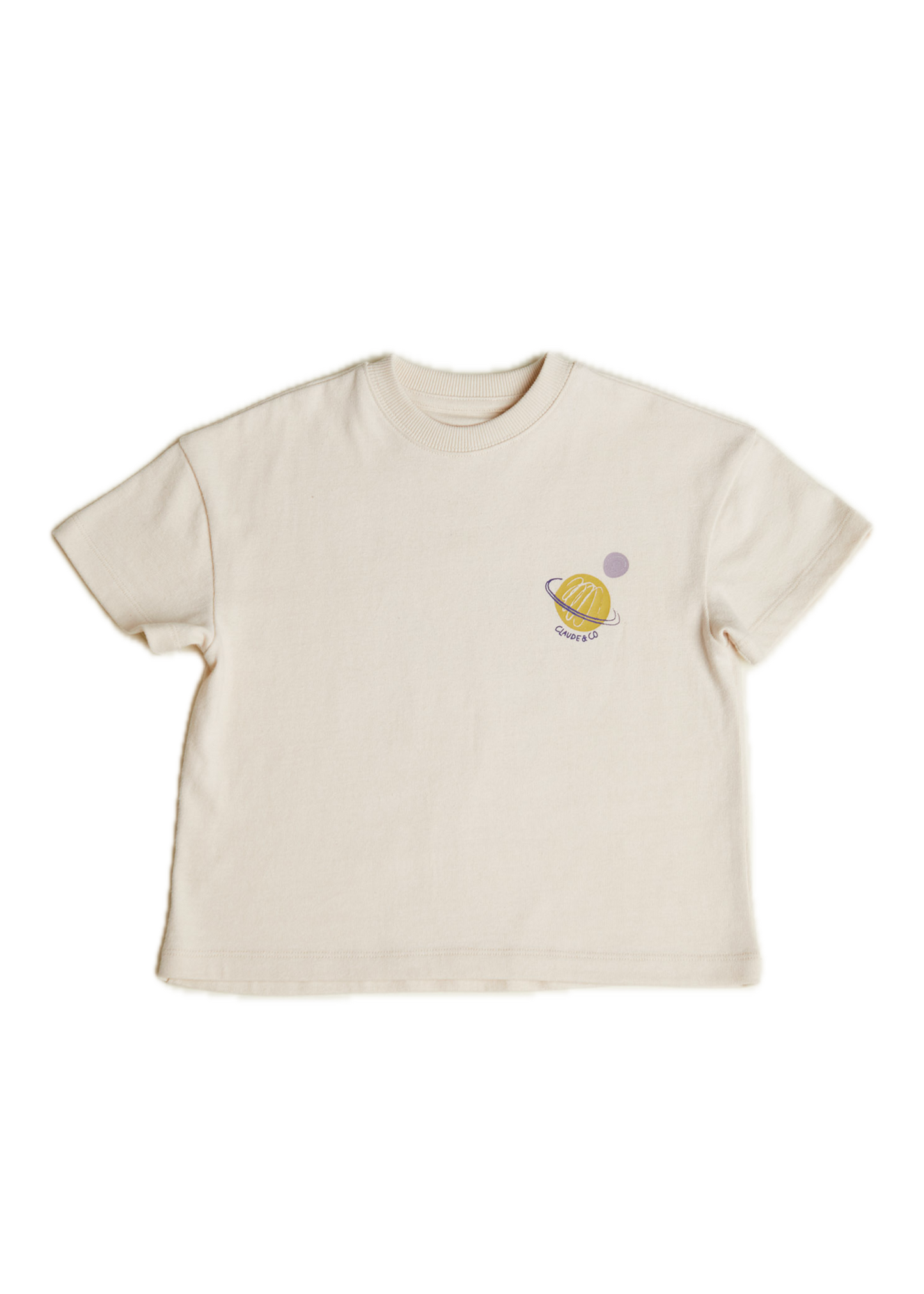 Cosmic Claude Tee - flat lay - front