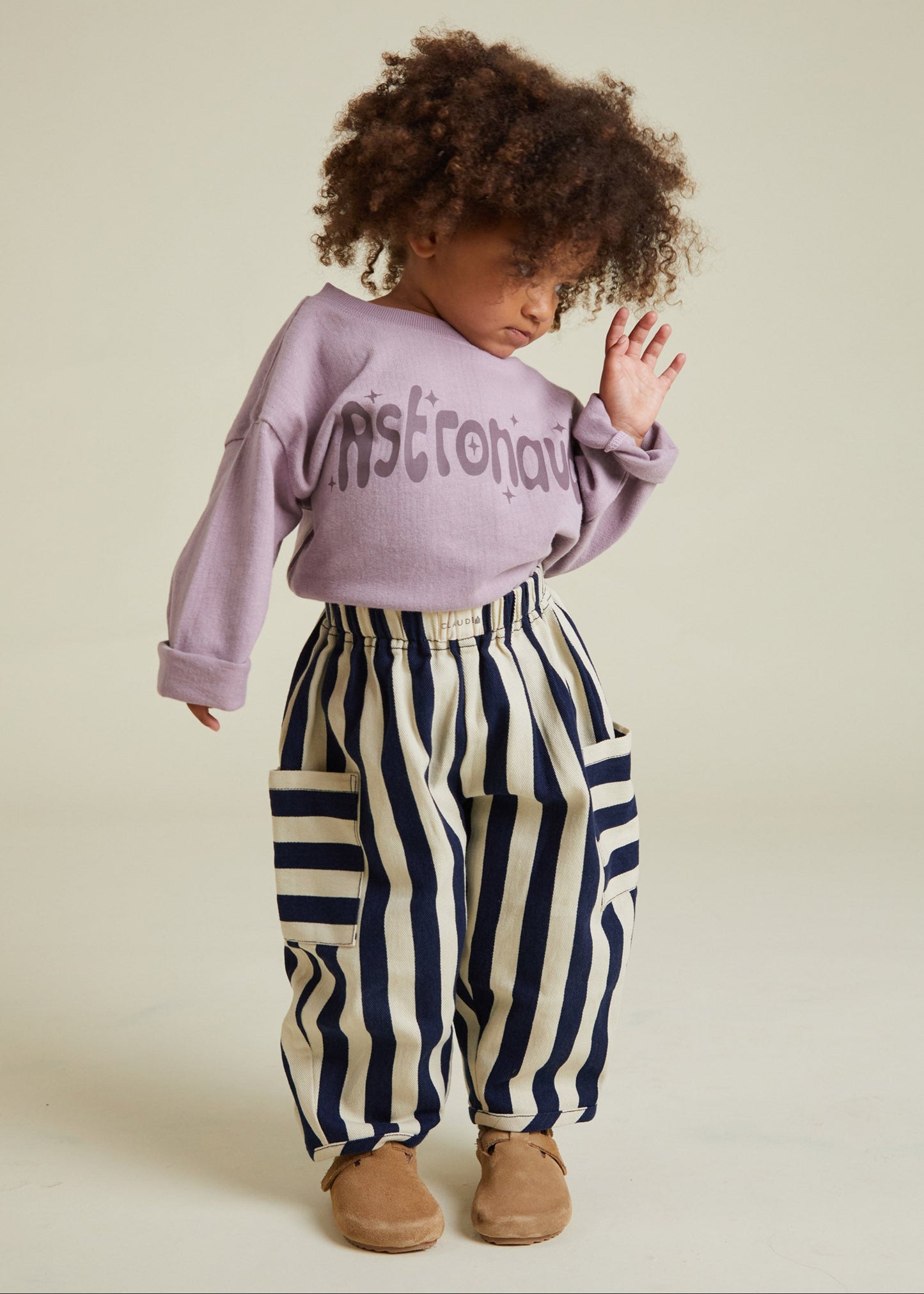 Emerson Midnight Stripe Trouser - front