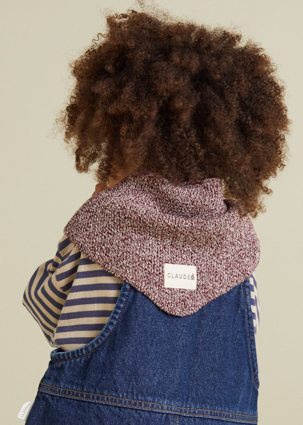 Hady Coco Knit Neckerchief - back