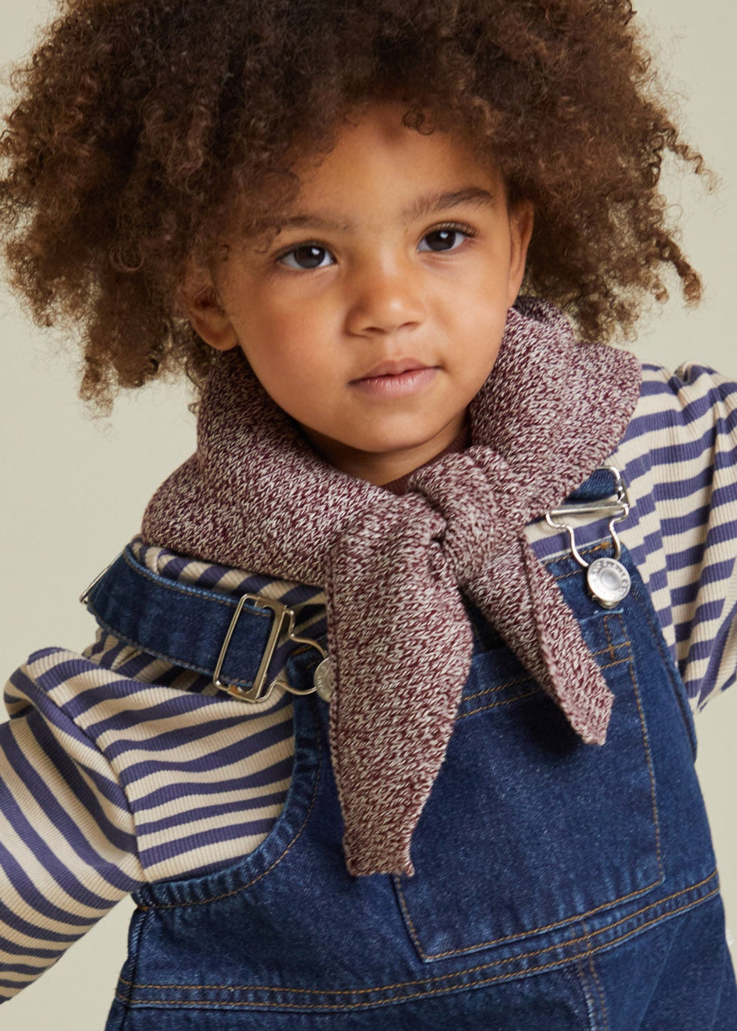 Hady Coco Knit Neckerchief - front