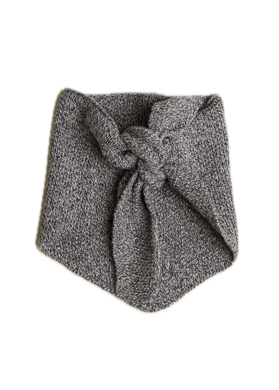 Hady Midnight Knit Neckerchief - flat lay - front
