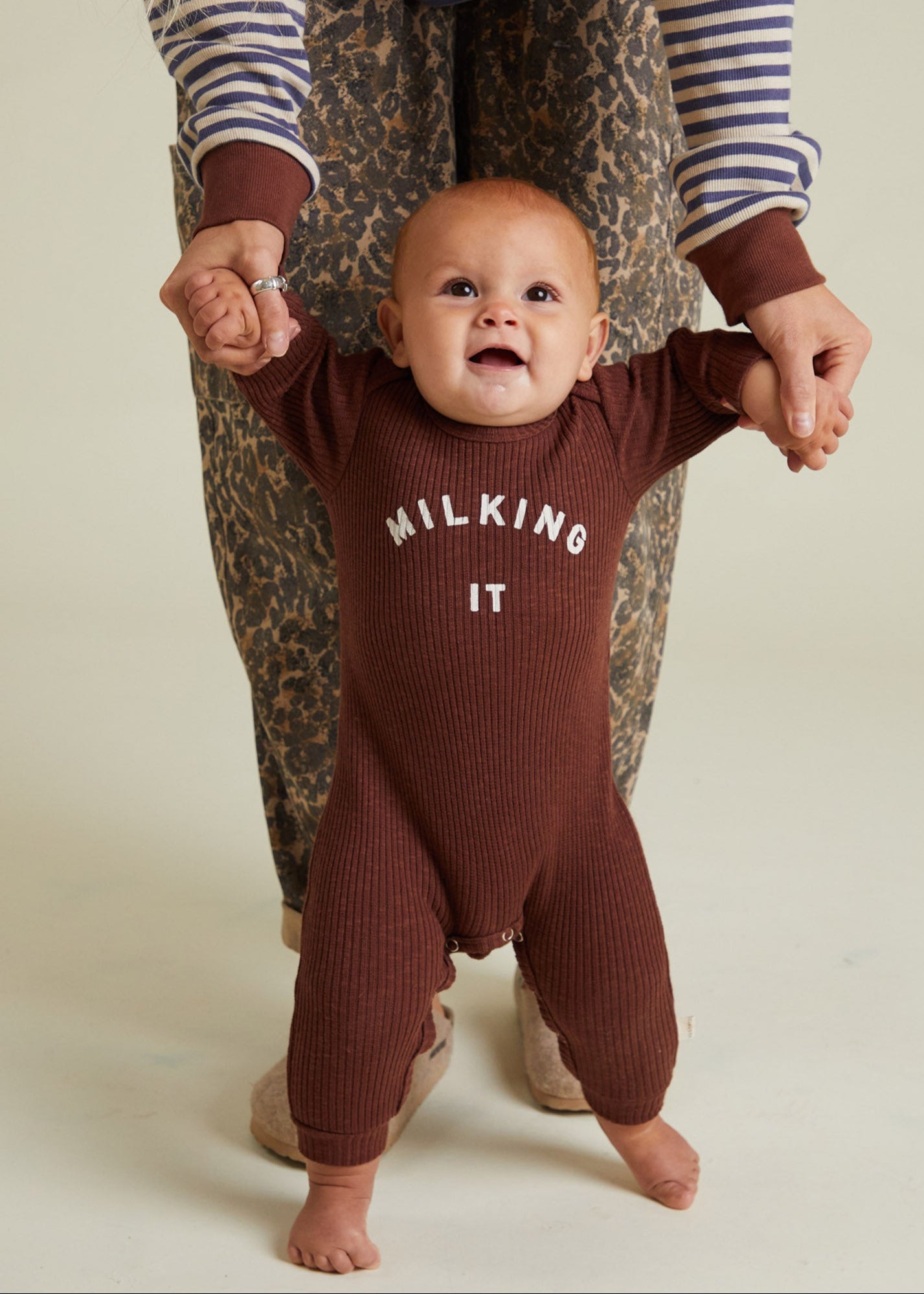 Milking It Onesie Plum - full