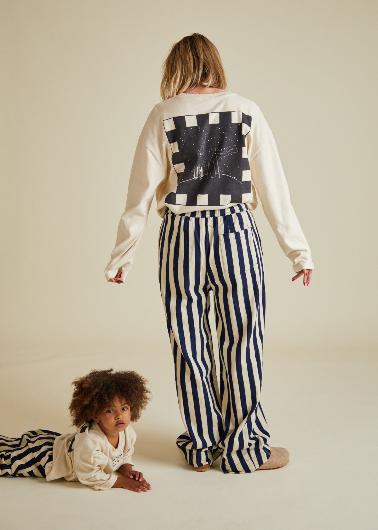 Nova Oat Tee Adult Back with Matching