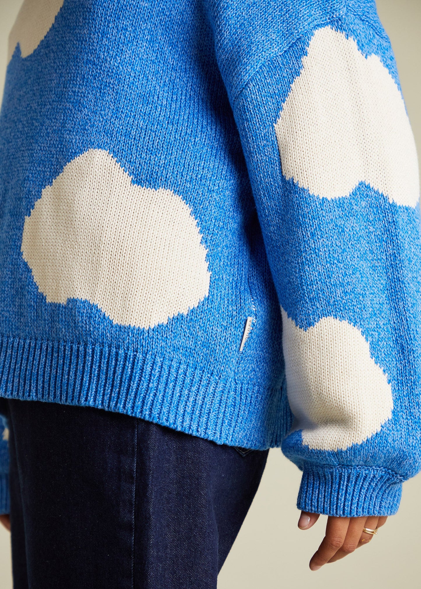 Ottie Sky Cloud Sweater Adult - side detail