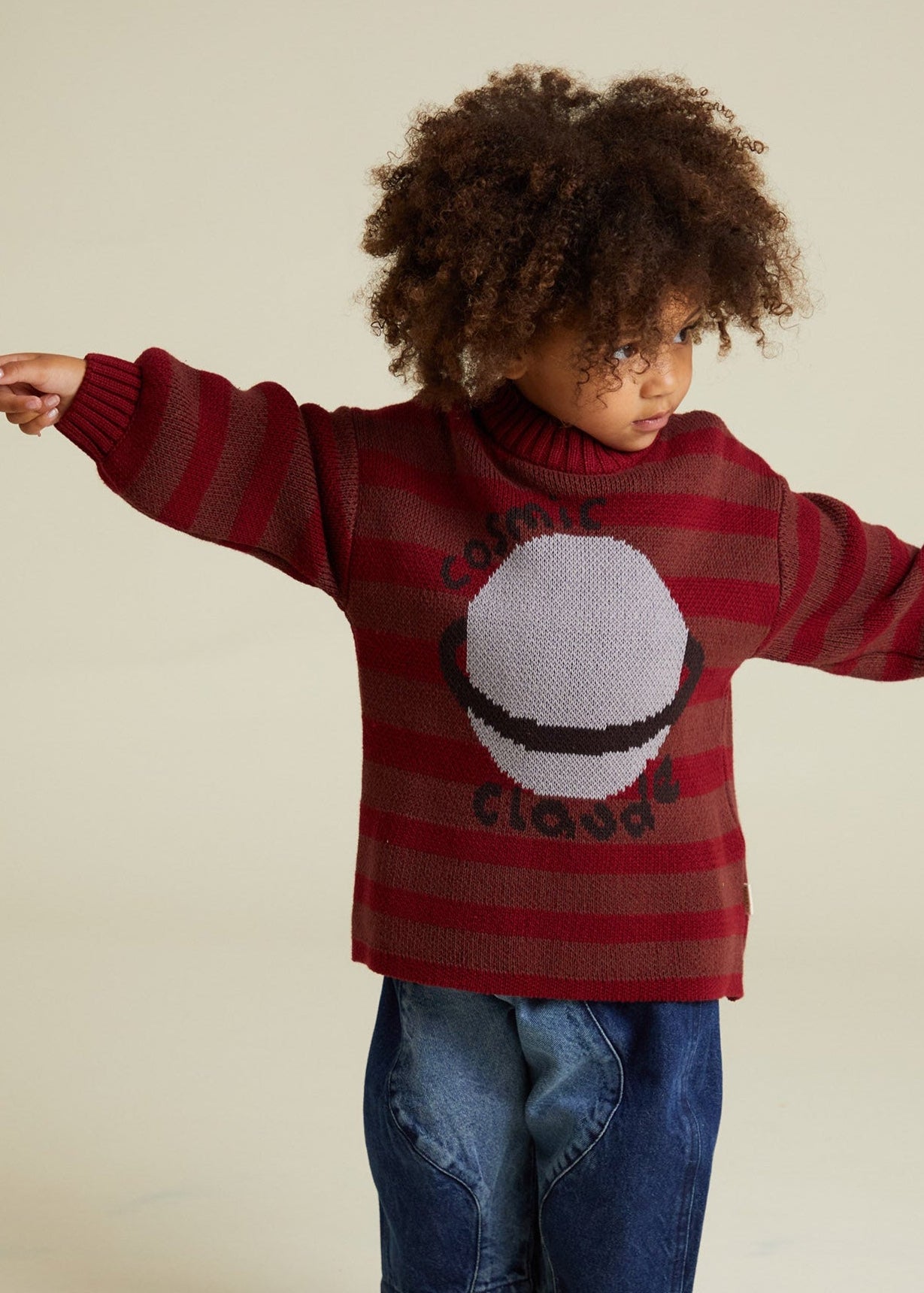 Saturn Maroon Sweater - outfit