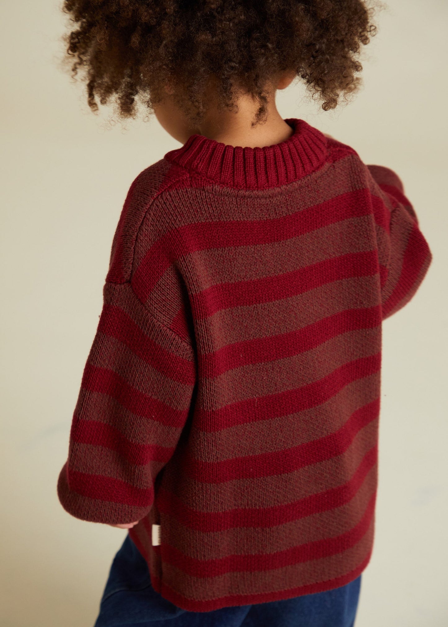 Saturn Maroon Sweater - side detail