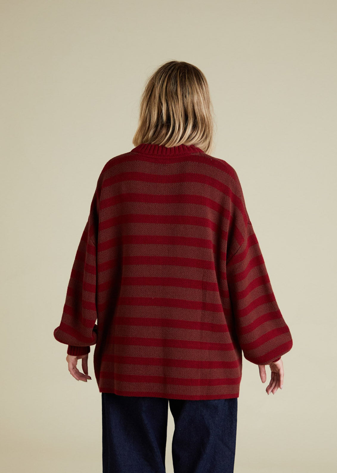 Saturn Maroon Sweater Adult - back