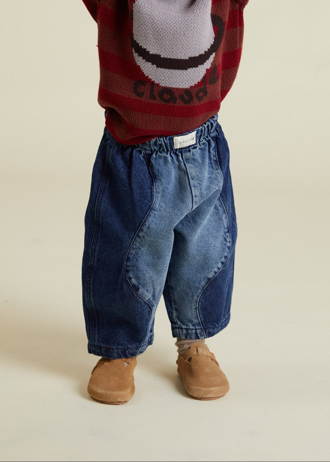 Wave Denim Trouser - front