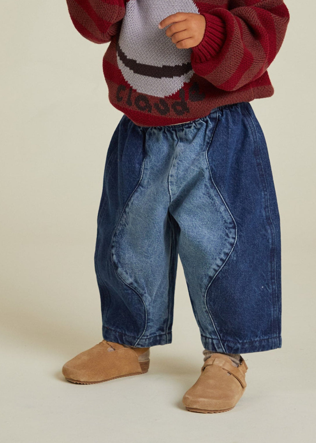 Wave Denim Trouser - full image