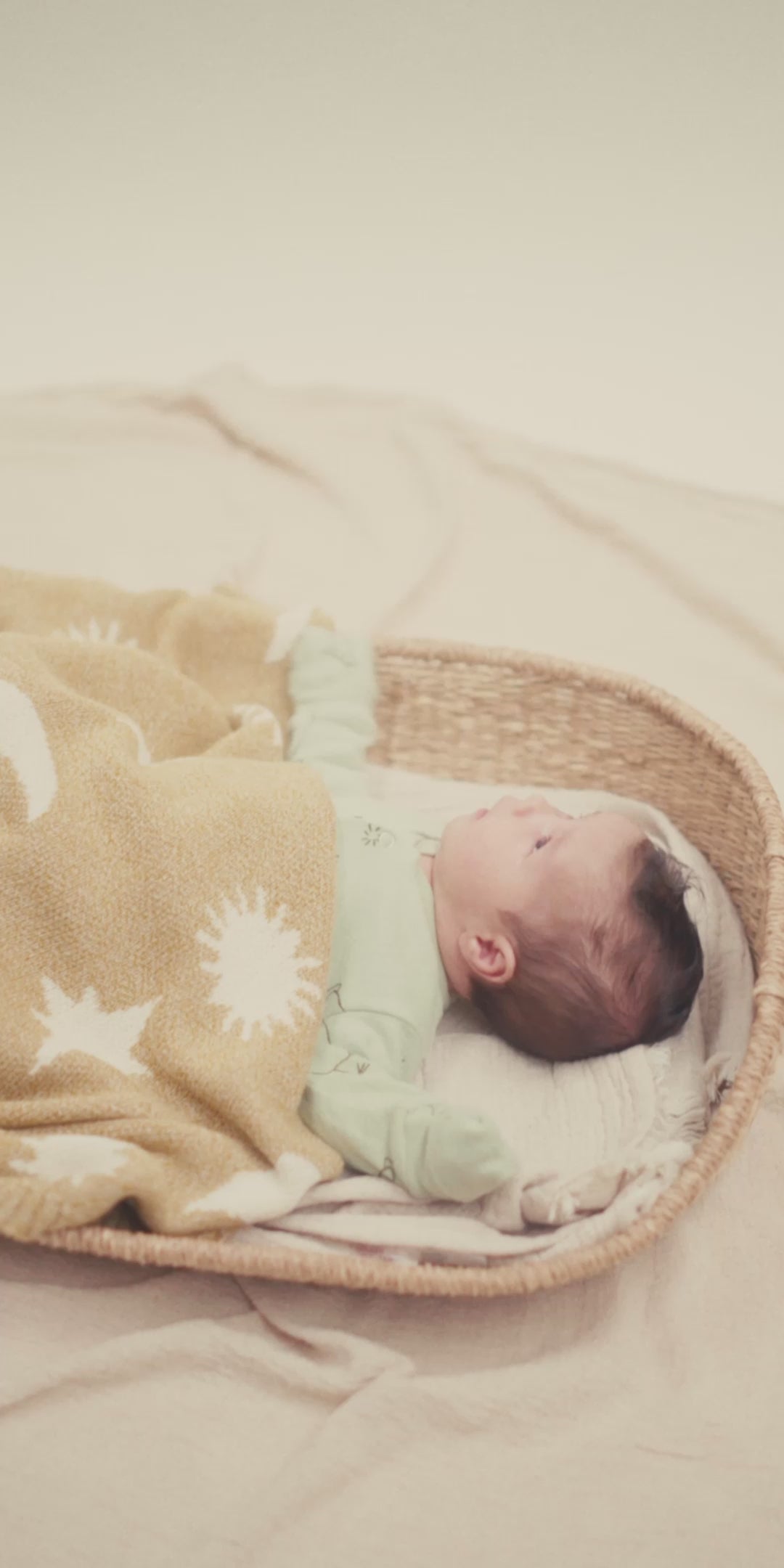 Cozmo Golden Moon Star Blanket