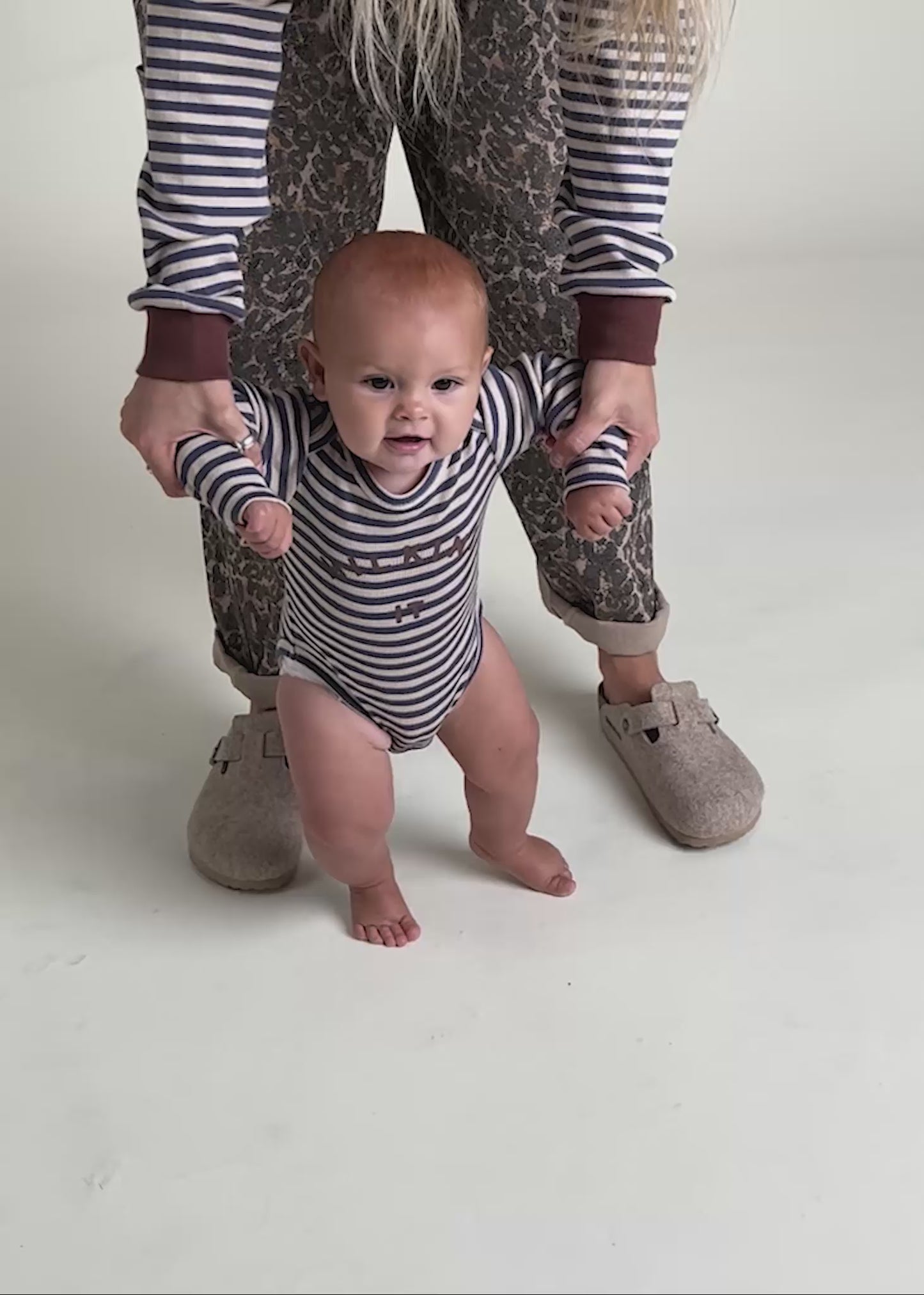 Milking It Inky Stripe Bodysuit - PDP video