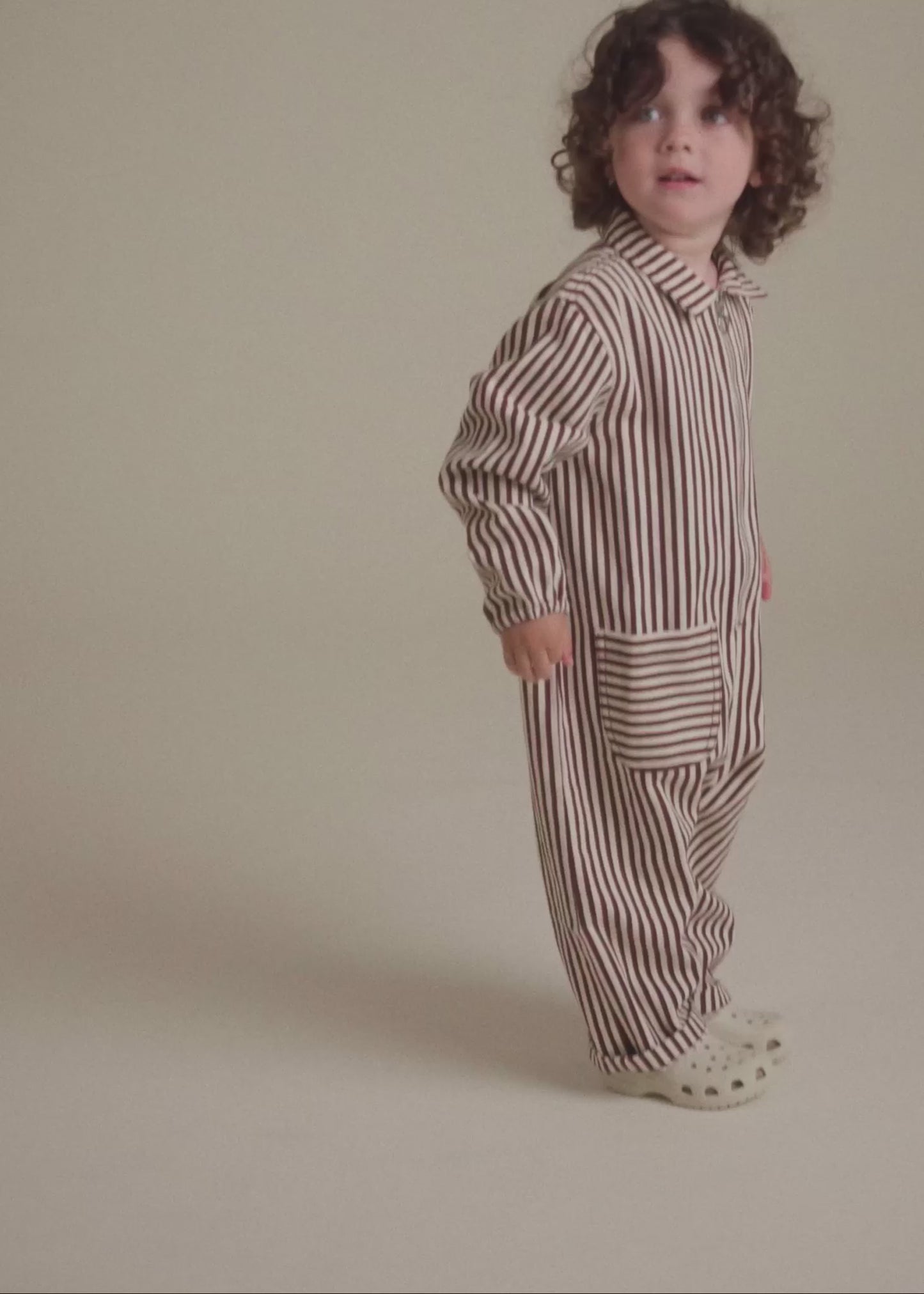 Syd Maroon Stripe Boilersuit - PDP video