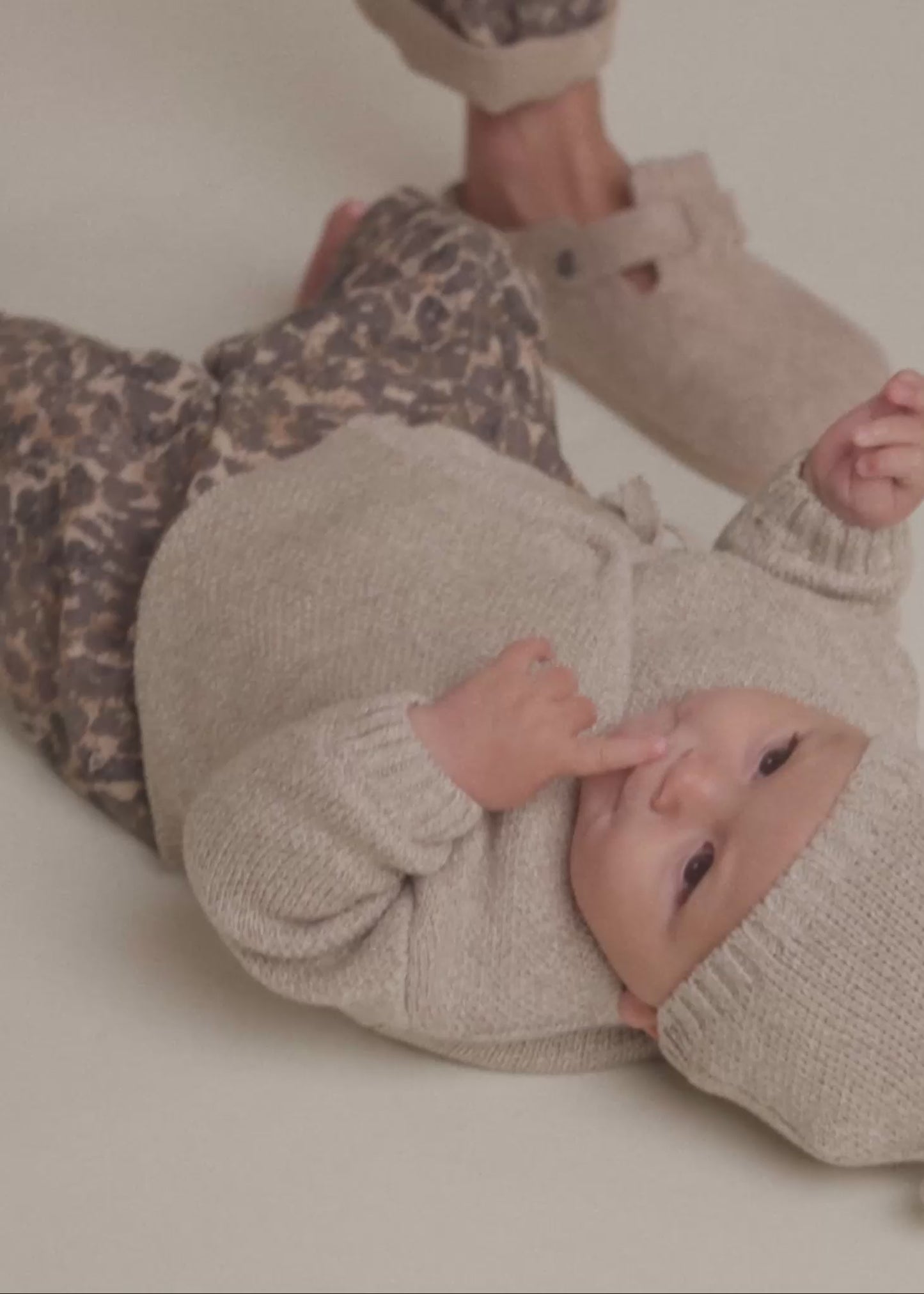 Hampton Oat Wrap Cardigan - PDP video