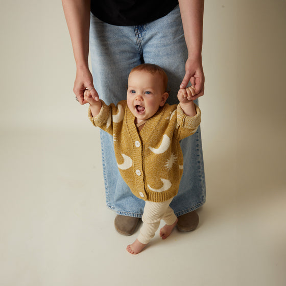 Cozmo Golden Moon Star Cardigan Baby