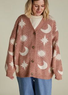  Cozmo Russet Moon Star Cardigan Adult