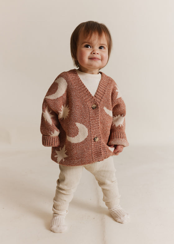 Cozmo Russet Moon Star Cardigan Baby