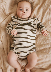  Remy Wrap Zebra Cardi Short Set