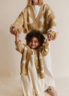 Cozmo Golden Moon Star Cropped Cardigan Adult