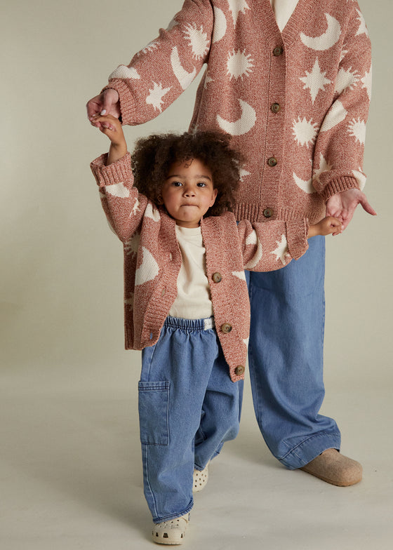 Cozmo Russet Moon Star Cardigan