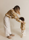 Cozmo Golden Moon Star Cropped Cardigan Adult