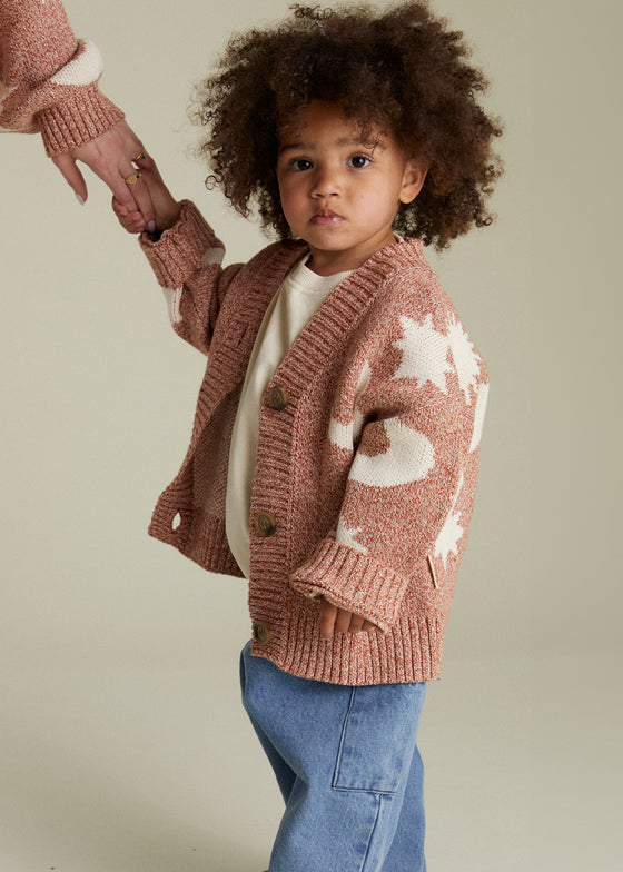 Cozmo Russet Moon Star Cardigan