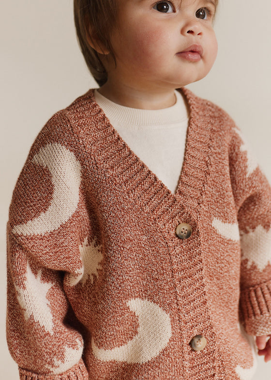 Cozmo Russet Moon Star Cardigan Baby