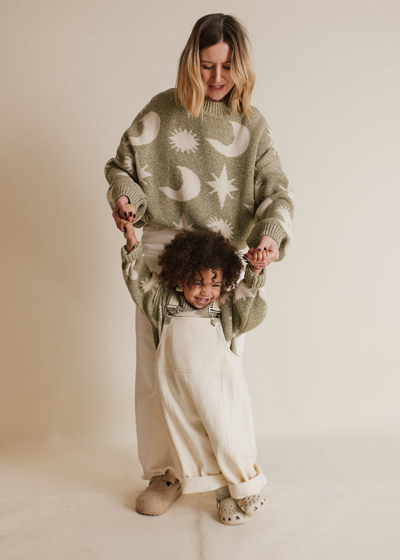Cozmo Matcha Moon Star Sweater