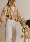 Cozmo Golden Moon Star Cropped Cardigan Adult