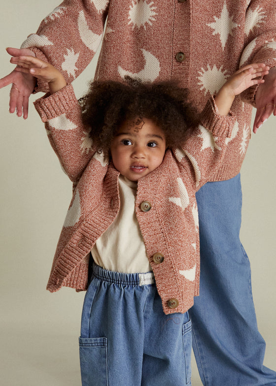 Cozmo Russet Moon Star Cardigan