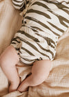 Remy Wrap Zebra Cardi Short Set