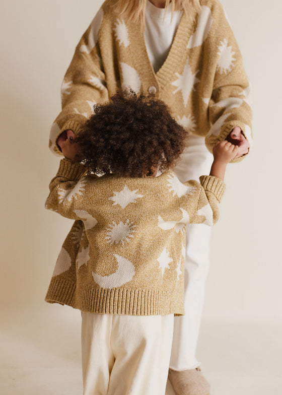 Cozmo Golden Moon Star Cardigan