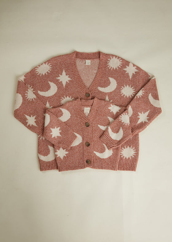 Cozmo Russet Moon Star Cardigan