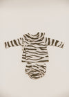 Remy Wrap Zebra Cardi Short Set