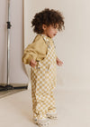 Cecile Ochre Check Dungaree