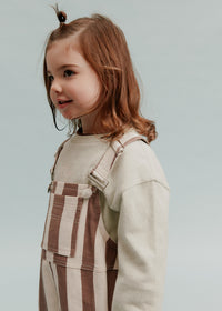 Blythe Choc Stripe Dungaree