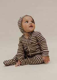 Milking It Acorn Stripe Onesie