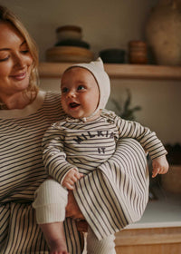 Milking It® Coco Stripe Bodysuit