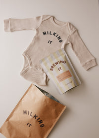 Milking It® Oat Bodysuit Coffee Gift Set