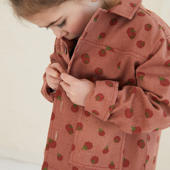 Fen Printed Tomato Jacket