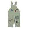 Piper Embroidery Dungaree Olive