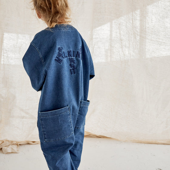 Claude x Ando Denim Overalls Light Wash