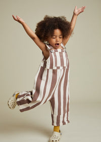 Blythe Choc Stripe Dungaree